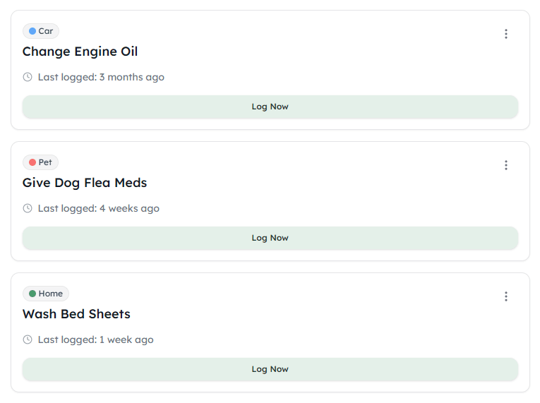 Loglast Dashboard – Your trackers at a glance