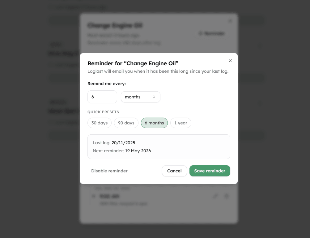 Set up proactive email reminders